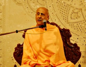 Radhanath Swami speaking of laws of karma